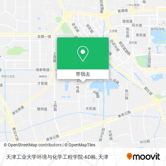 天津工业大学环境与化学工程学院-6D栋地图