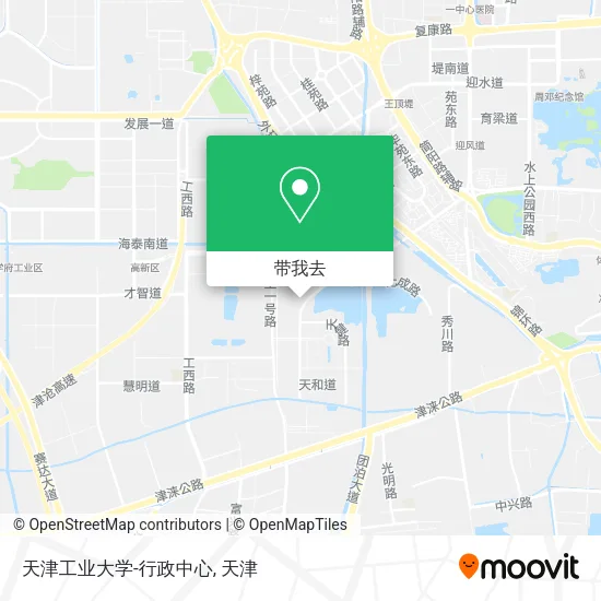 天津工业大学-行政中心地图