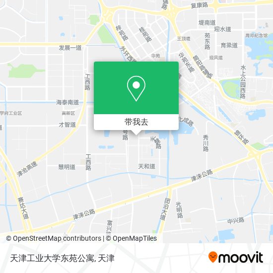 天津工业大学东苑公寓地图