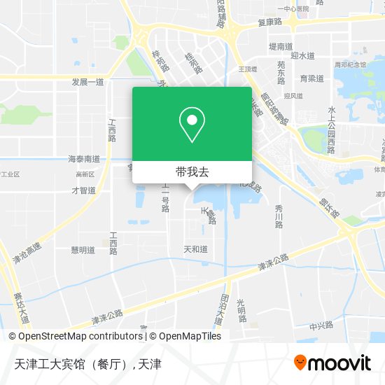 天津工大宾馆（餐厅）地图