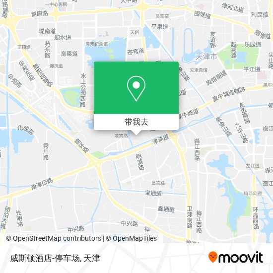 威斯顿酒店-停车场地图