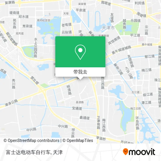 富士达电动车自行车地图