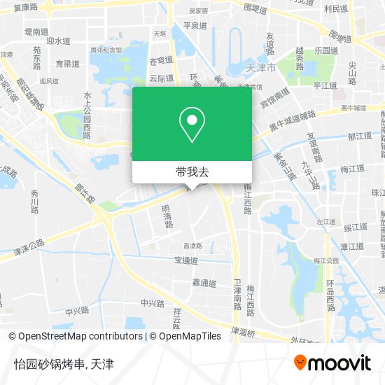 怡园砂锅烤串地图