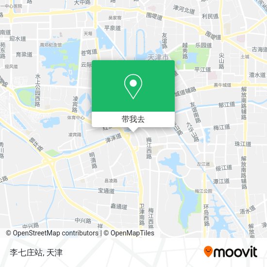 李七庄站地图
