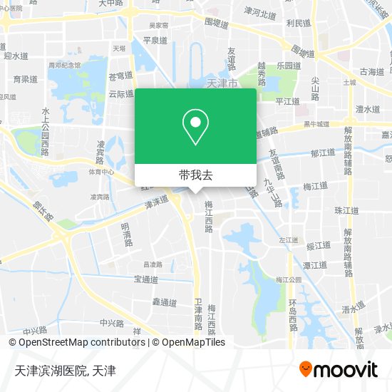 天津滨湖医院地图