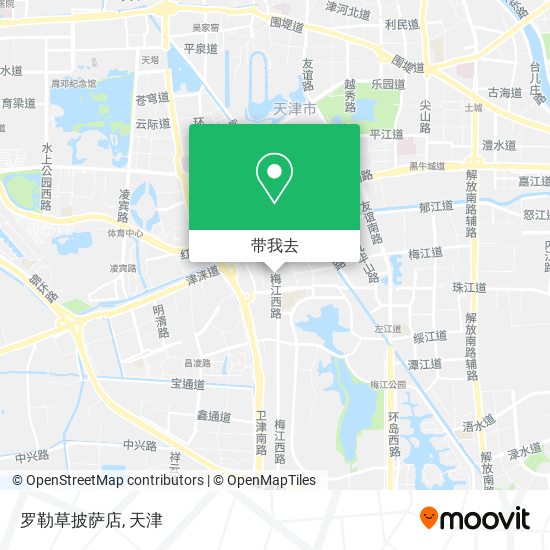 罗勒草披萨店地图