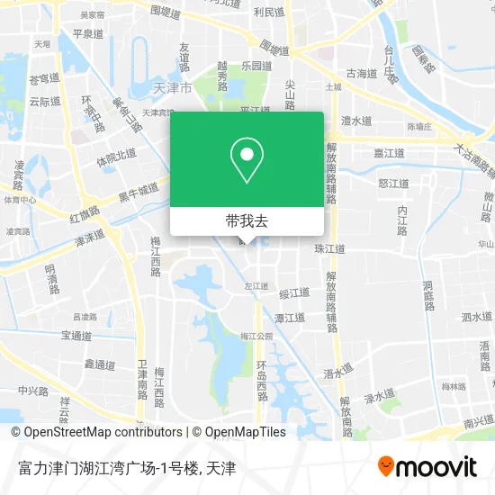 富力津门湖江湾广场-1号楼地图