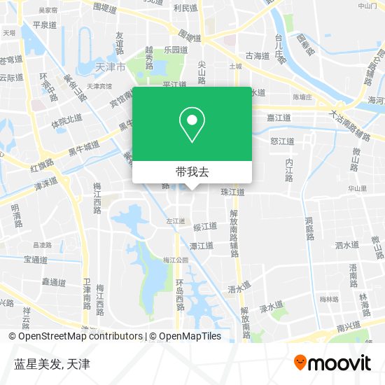 蓝星美发地图