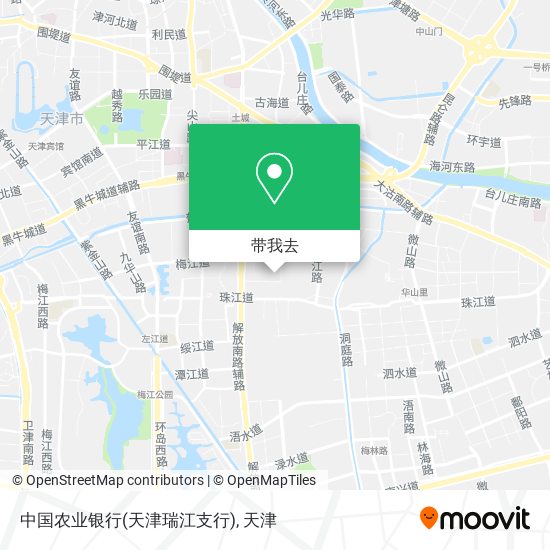 中国农业银行(天津瑞江支行)地图