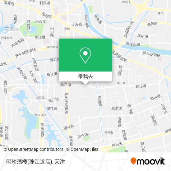 闽珍酒楼(珠江道店)地图
