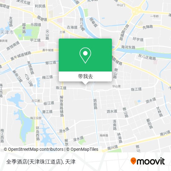 全季酒店(天津珠江道店)地图