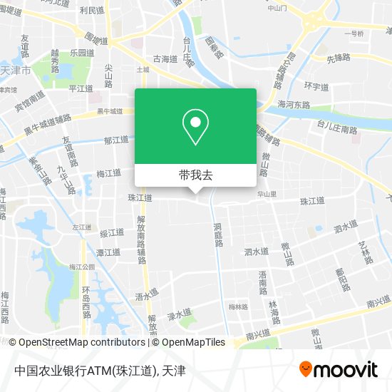 中国农业银行ATM(珠江道)地图