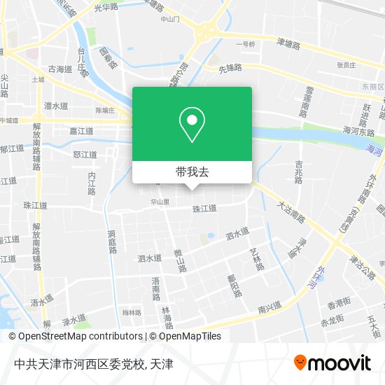 中共天津市河西区委党校地图
