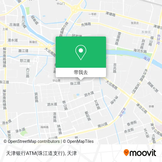 天津银行ATM(珠江道支行)地图