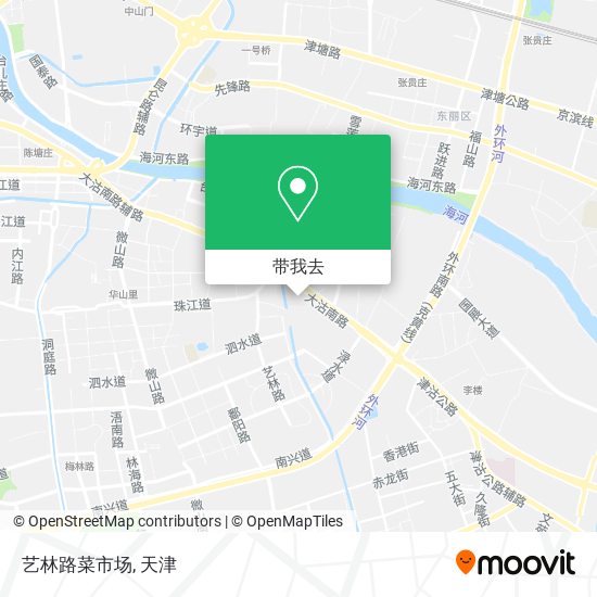 艺林路菜市场地图
