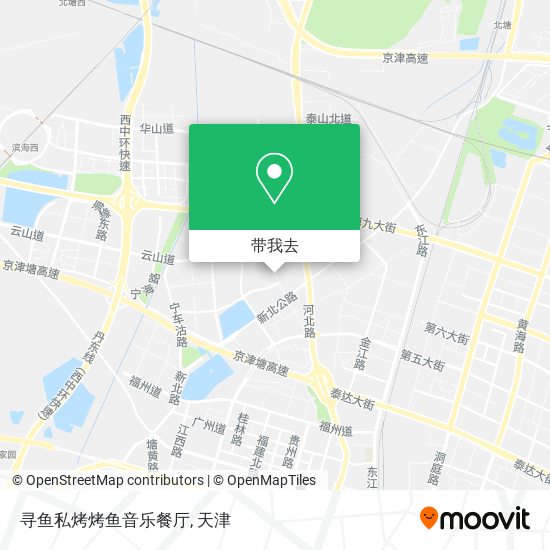 寻鱼私烤烤鱼音乐餐厅地图