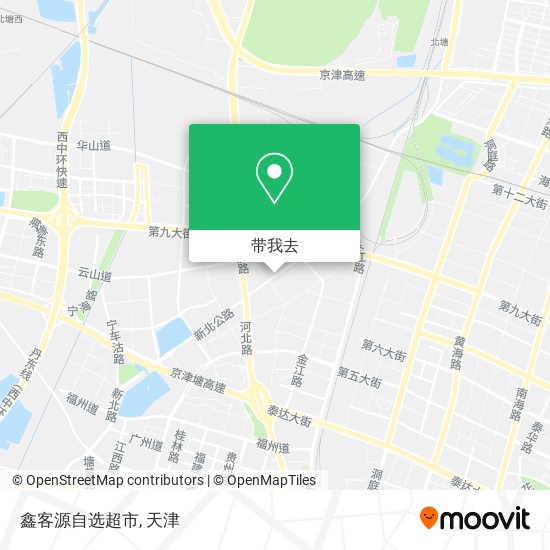 鑫客源自选超市地图