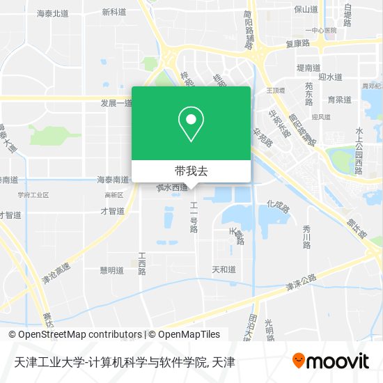 天津工业大学-计算机科学与软件学院地图