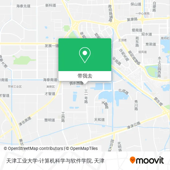 天津工业大学-计算机科学与软件学院地图