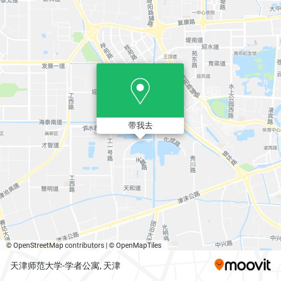 天津师范大学-学者公寓地图
