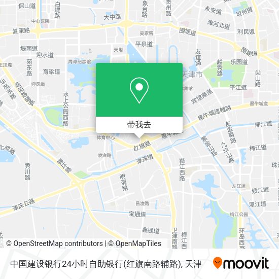 中国建设银行24小时自助银行(红旗南路辅路)地图