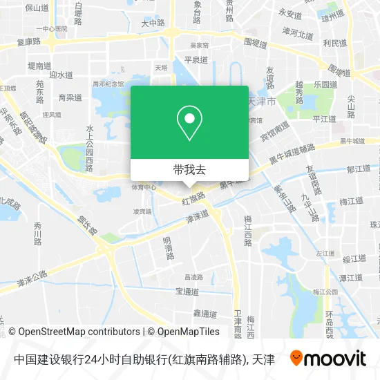 中国建设银行24小时自助银行(红旗南路辅路)地图