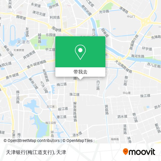 天津银行(梅江道支行)地图
