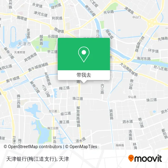 天津银行(梅江道支行)地图