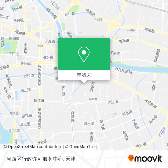 河西区行政许可服务中心地图