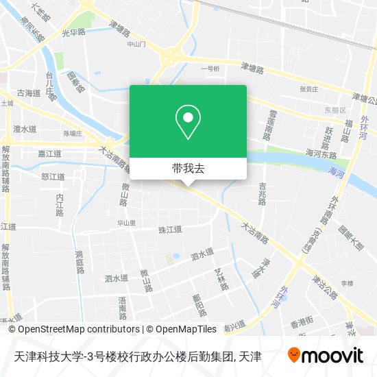 天津科技大学-3号楼校行政办公楼后勤集团地图