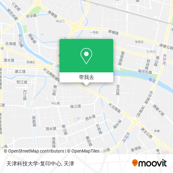 天津科技大学-复印中心地图