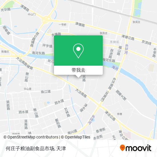 何庄子粮油副食品市场地图