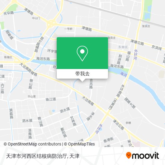 天津市河西区结核病防治厅地图