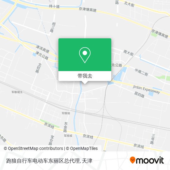 跑狼自行车电动车东丽区总代理地图