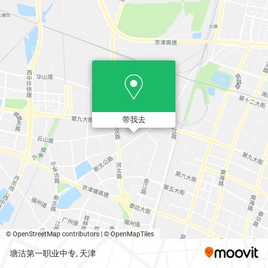 塘沽第一职业中专地图