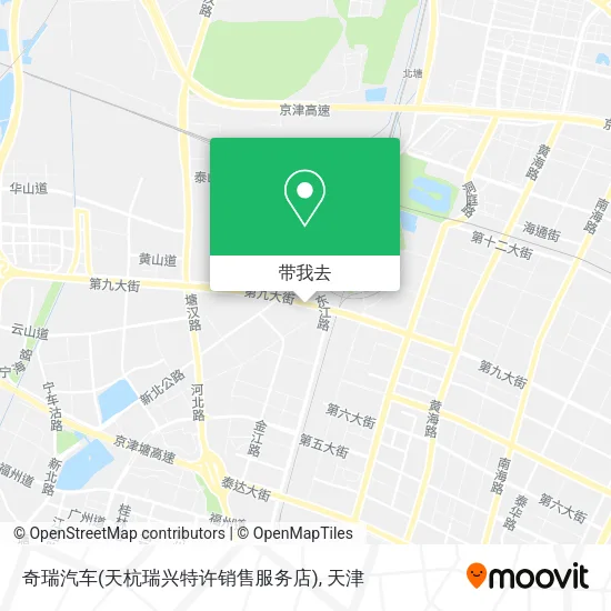 奇瑞汽车(天杭瑞兴特许销售服务店)地图