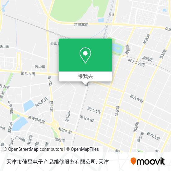 天津市佳星电子产品维修服务有限公司地图