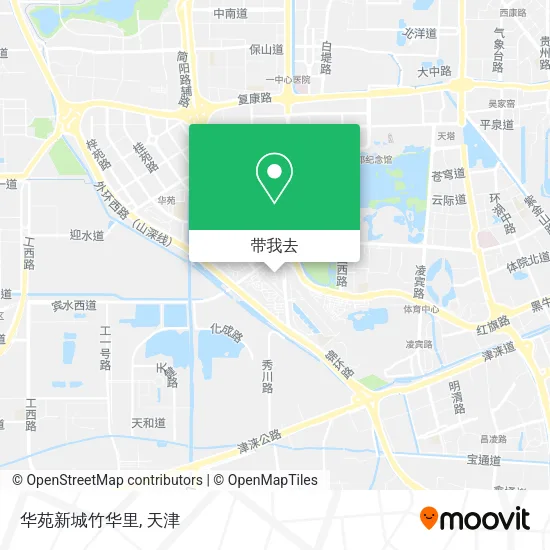 华苑新城竹华里地图