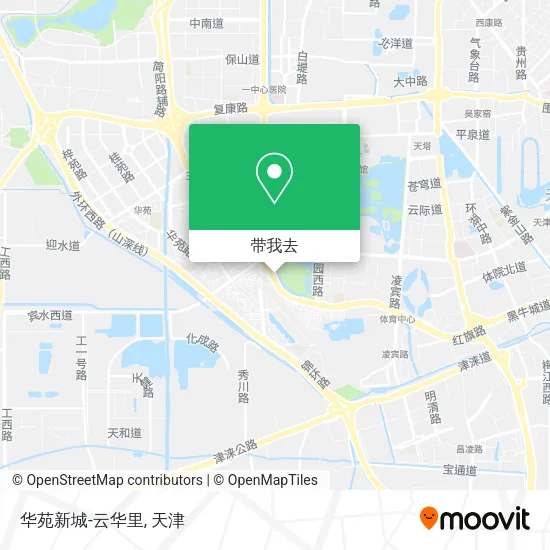 华苑新城-云华里地图