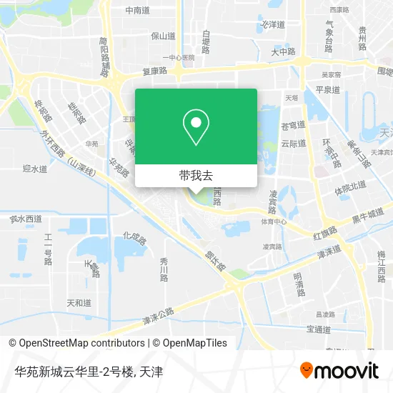 华苑新城云华里-2号楼地图