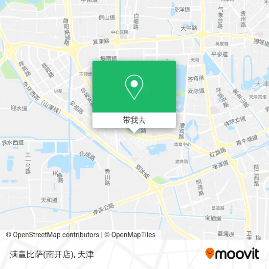 满赢比萨(南开店)地图