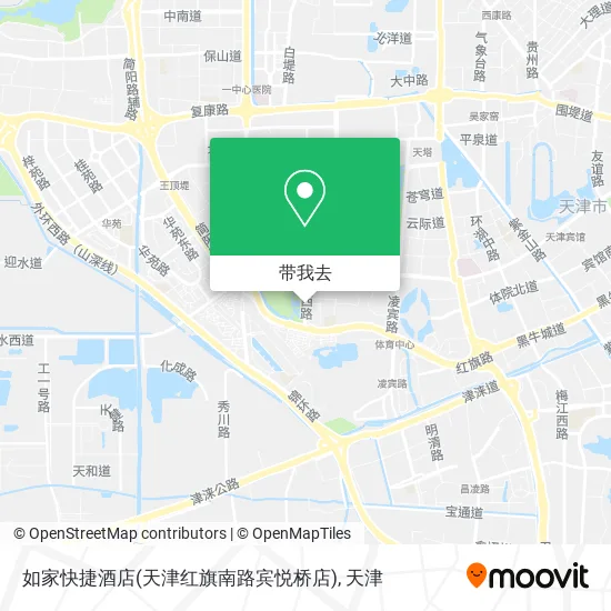 如家快捷酒店(天津红旗南路宾悦桥店)地图