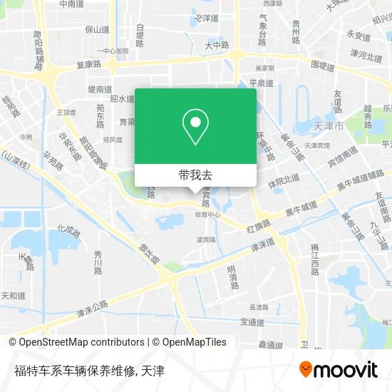 福特车系车辆保养维修地图
