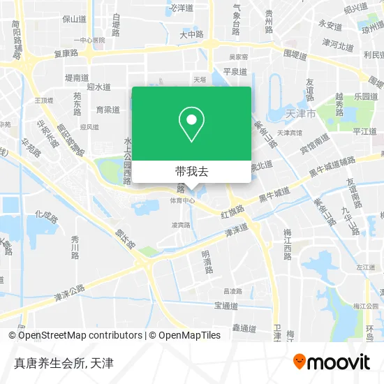 真唐养生会所地图