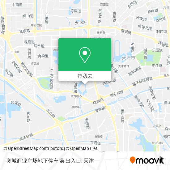 奥城商业广场地下停车场-出入口地图