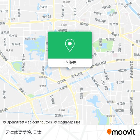 天津体育学院地图