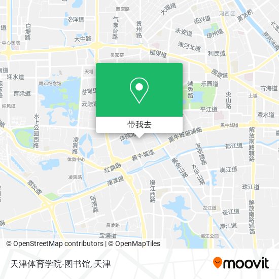 天津体育学院-图书馆地图
