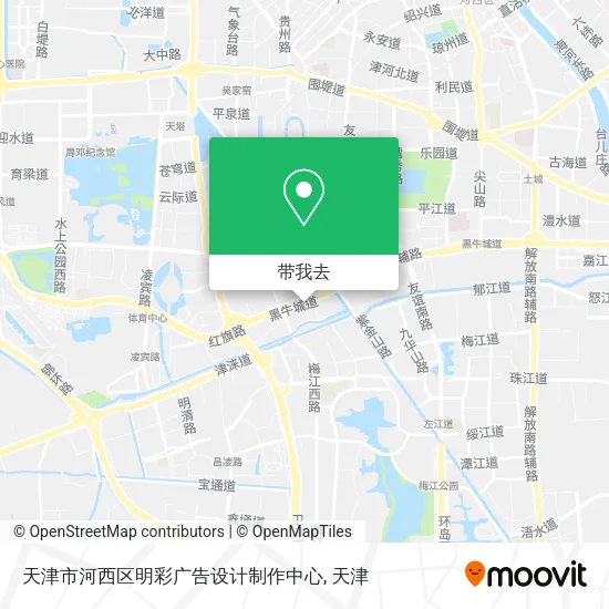 天津市河西区明彩广告设计制作中心地图