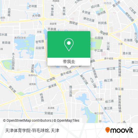 天津体育学院-羽毛球馆地图