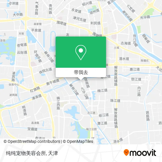 纯纯宠物美容会所地图
